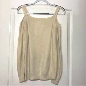 Open Shoulder Knit Sweater